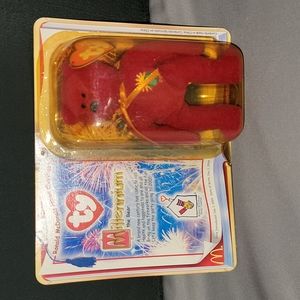 2000 McDonalds "Millennium Bear" Ty Teenie Beanie Babies